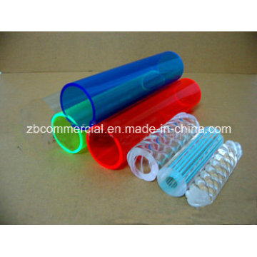 Tubo de acrílico sacado, tubo transparente de acrílico, tubo de acrílico grande claro